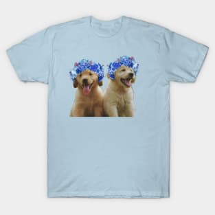 Cute flower crown dog T-Shirt